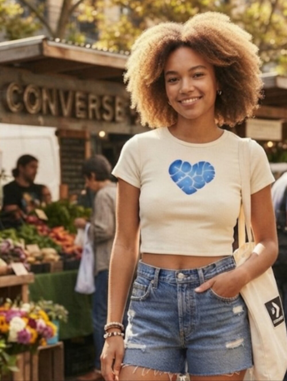 Converse Heart Crop Top Effortless Summer Style